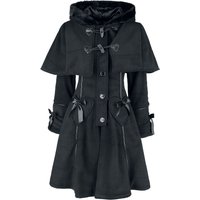 Poizen Industries - Rockabilly Mantel - Edelmina Coat - M bis 4XL - für Damen - Größe XXL - schwarz von Poizen Industries