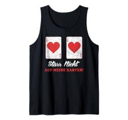 Pokerspielerin STARR NICHT AUF MEINE KARTEN Lustig Poker Tank Top von Poker Geschenk für Pokerspieler Poker Shirt Frauen