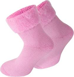 Polar Husky 3 Paar wärmende Wintersocken warme Kuschelsocken für Damen und Herren bis Größe 50 Farbe Extrem/Hot/Rosa Größe 43/46 von Polar Husky