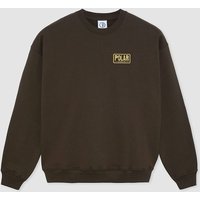 Polar Skate Dave Crewneck Earthquake Sweater brown von Polar Skate