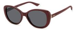 Polaroid Damen PLD 4154/S/X LHF/M9 Gläser SONNENBRILLEN Plastik Bordeaux Grau Schmetterling Polarisiert von Polaroid