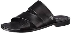 Pollini Herren Pantoletten Flache Slide Sandalen, Schwarz, 41 EU von Pollini