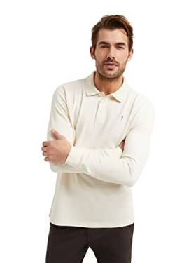 Polo Club Herren Poloshirt Kurzarm Beige Regular Fit Baumwolle Männer Polohemd Longsleeve von Polo Club