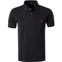 Polo Ralph Lauren Herren Polo-Shirt schwarz Baumwoll-Piqué Slim Fit von Polo Ralph Lauren