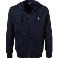 Polo Ralph Lauren Herren Sweatjacke blau Baumwolle unifarben von Polo Ralph Lauren