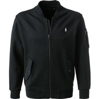 Polo Ralph Lauren Herren Sweatjacke schwarz Baumwolle unifarben von Polo Ralph Lauren