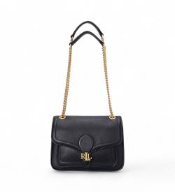 Polo Ralph Lauren für Damen. 431941807001 Bradley Handtasche schwarz (OSFA), Lässig, Party, Klassisch, Leder von Polo Ralph Lauren