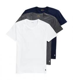 Polo Ralph Lauren für Herren. 714830304005 3er-Pack Crew-Westen weiß, grau, marineblau (S), Heimtextilien, Baumwolle, Kurzarm von Polo Ralph Lauren