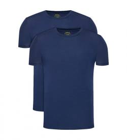 Polo Ralph Lauren für Herren. 714835960004 2er-Pack Classic Crew navy T-Shirts (S), Heimtextilien, Baumwolle, Kurzarm, Marine von Polo Ralph Lauren