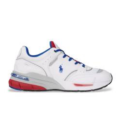 Polo Ralph Lauren für Herren. 809944589002 Trackster 200 Lederschuhe weiß (40), Wohnung, Schnürsenkel, Lässig von Polo Ralph Lauren