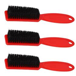 3pcs Bartpflegebürste, Männer Bartbürste, Bartpflegebürste Nylonborsten Gebogener Verstärkter Griff Multifunktional für den Mann von Pongnas