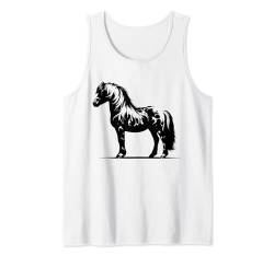 Pony Dad Mom Lover – Monochromatisches Pony Tank Top von Pony Gift for Men, Women, Dad & Mom