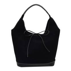 Poo4kark Halloween Ledertaschen für Frauen Braune Geldbörsen Geldbörse Slouchy Tote Bag Tote Bag Geldbörsen Handtasche (Black, 26x40x14cm) von Poo4kark