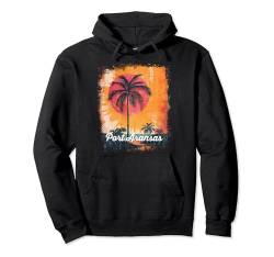 Port Aransas TX Texas Family Beach Vacation Palmen Pullover Hoodie von Port Aransas Texas Vintage Travel Apparel