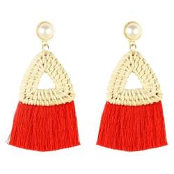 Ohrringe Ohrstecker Damen Schmuck Earrings Einfache Ohrringe Für Damen Ohrringe Schmuck Rot von Portakmer