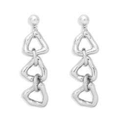 Ohrringe Ohrstecker Damen Schmuck Earrings Ohrringe Einfache Damenohrringe Schmuck Silberfarben von Portakmer