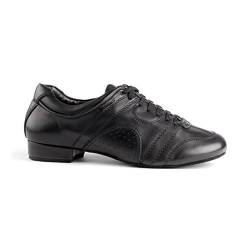 Portdance Herren Tanzschuhe/Dance Sneakers PD Casual - Leder Schwarz - Rauledersohle [EUR 47] von Portdance