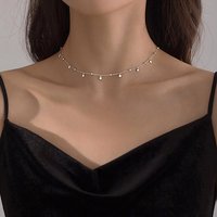 Powerwill Kette mit Anhänger Kette mit Coin Plättchen, Halskette für Damen mit runden Anhängern von Powerwill