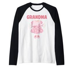 Gender Reveal Team Pink Grandma Says Girl Baby Newborn Raglan von Pregnancy Announce He or She Blue or Pink Love You