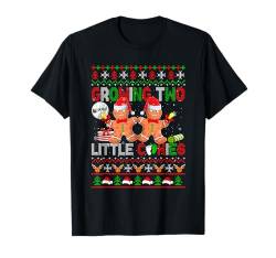 Growing Two Christmas Cookies Baker Pregnancy Sweater T-Shirt von Pregnancy Announcement Christmas Costume