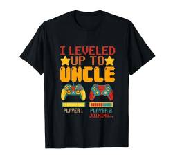 I Leveled Up To Uncle Costume Gamer Expecting New Baby T-Shirt von Pregnancy Announcement Father's Day Costume