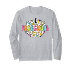 Vorschulapfel für Schüler und Lehrer sowohl Jungen als auch Mädchen Langarmshirt von Preschool Shop