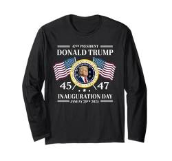 Patriotische T-Shirts zum Eröffnungstag von Präsident Donald Trump Langarmshirt von President Donald Trump Inauguration Tees