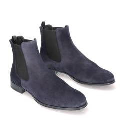 Pretty Ballerinas für Damen. 46611 Wildleder-Stiefeletten Pat blau (39), Wohnung, Keine, Lässig von Pretty Ballerinas