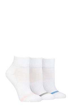 Pringle Damen Viertellänge Baumwolle Sportsocken Packung 3 Weiß 37-42 von Pringle of Scotland