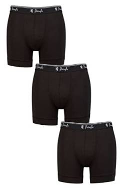 Pringle Herren Sportliche Leistung Trunks Packung 3 Schwarz/Weiß XL von Pringle of Scotland