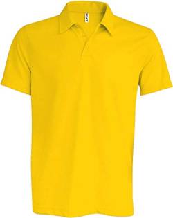 Proact Herren Polo Sport Funktions Polohemd Gelb True Yellow L von Pro Act