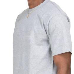 Treask Proclub T Shirts Heavy Weight Hiphop Short Sleeve S-5xl Plain Tee Men's, 0Heather Gray, Large Tall von Pro Club