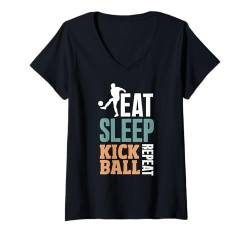 Damen Kickball Spieler Legende Sport Spiel Coach Kickball Team T-Shirt mit V-Ausschnitt von Professional Kickball Player Gifts