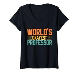 Damen Der beste Professor der Welt T-Shirt mit V-Ausschnitt von Professor Gifts