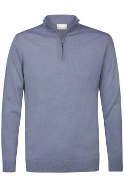 Profuomo Pullover blau, Einfarbig von Profuomo