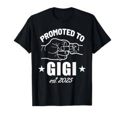 Zum Gigi Est 2025 befördert New Parent Pregnancy Reveal Baby T-Shirt von Promoted To Family Members Pregnancy Reveal