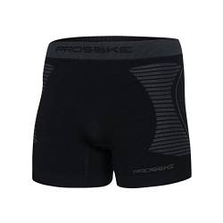 Prosske Herren Sport Boxershorts HSB1 Atmungsaktiv Shorts Unterhose - Schwarz, L von Prosske