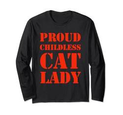 Stolze kinderlose Katze Lady JD Vance 2024 Zitat lustig sarkastisch Langarmshirt von Proud Childless Cat Lady JD Vance 2024 Quote Funny