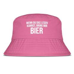 Prozente Momente Bring Mir Bier Fischerhut | Anglerhut | Sonnenhut | Sommer | Party | Lustige Sprüche | OneSize | Malle | hochwertig | Pink von Prozente Momente