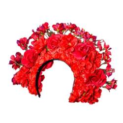 Böhmischer Rosenkranz, Strandblumen, Girlanden, Blumen-Haarband, Hochzeitskränze, Haarband für Frauen und Mädchen, Seidenblumen-Haarbänder von Psdndeww
