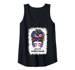 Damen Stolze Flagge von Boricua Puerto Rico für Damen und Mädchen Tank Top von Puerto Rican Girl Puerto Rico Flag Designs Co.