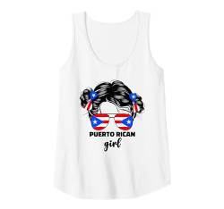 Damen Puerto Rican Girl Baby Youth Girls Puerto Rico Flag Tank Top von Puerto Rico Flag Kids Children Designs Co.