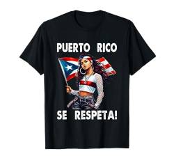 Puerto Rico Se Respeta Boricua Flagge Teen Protest Girl T-Shirt von Puerto Rico Se Respeta Collection, More Here