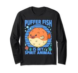 Kugelfisch Langarmshirt von Puffer Fish Gifts for Men Women & Kids