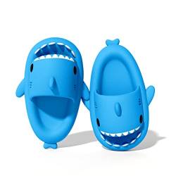 Puimentiua Shark Slides Cute Shark Slippers Lustige Hai Hausschuhe Herren Badelatchen Badeschuhe für Damen Sommer Strand Open Toe Slides Indoor Outdoor von Puimentiua