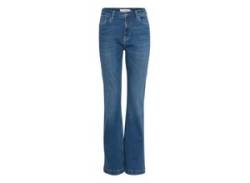 Bequeme Jeans PULZ JEANS "Bequeme Jeans PZBECCA UHW Bootcut Leg" Gr. 29, Länge 32, blau (medium blau denim), Damen, Jeans, Obermaterial: 84% Baumwolle CO. 15% Polyester Pol. recyc.. 1% Elasthan EL., unifarben, Jeans von Pulz Jeans