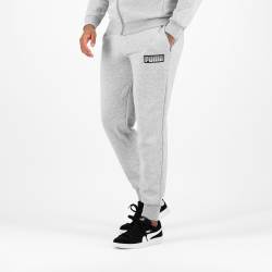 Puma Jogginghose Herren - grau mit Print von Puma