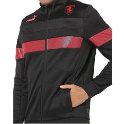 Puma Scuderia Ferrari Metal Energy Race Jacke - Herren Trainingsjacke Schwarz 536414-01 von Puma