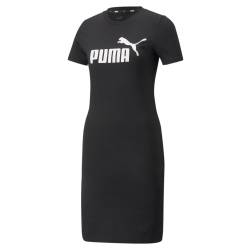 Puma W Essentials Slim Tee Dress, Puma Black, XS von Puma