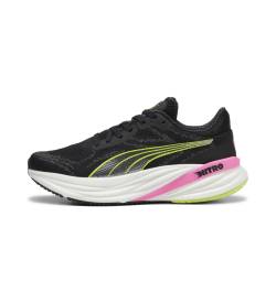 Puma für Damen. 38007901 Laufschuhe Magnify Nitro 2 schwarz (37.5), Wohnung, Schnürsenkel, Lässig von Puma